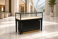 Vitrine d'exposition de bijoux LED personnalisée avec vitrine en verre pour les magasins de détail et les projets de vente en gros