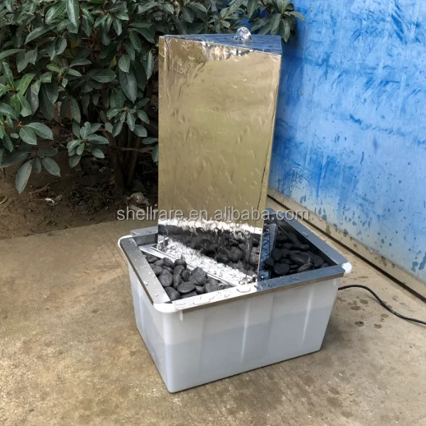 Factory new design garden stainless steel fountain and indoor&outdoor water fountain small stainless steel waterfall