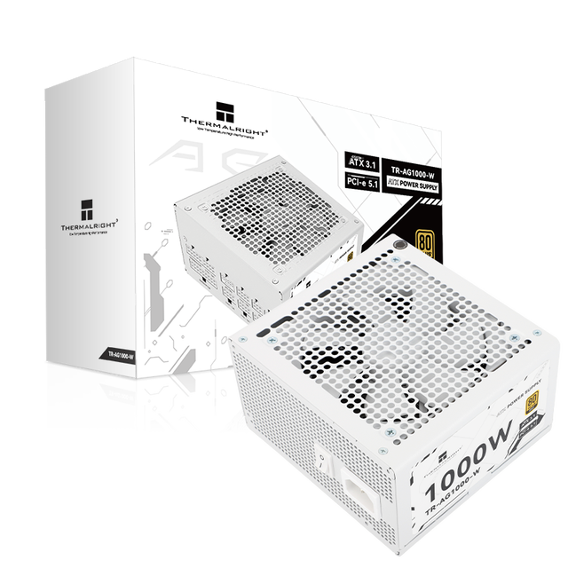 Thermalright TR-AG1000W ATX3.1 Thermalright Gold Medal Full Module Power Supply Native PCIe5.1 for CPU GPU Mainboard Stock