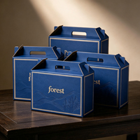 Forest Packing Maßgefertigte 6-Flaschen-Wein-Wellpappbox mit Umweltfreundlichem Griff & Modischem Aufdruck