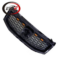 Parrilla Modificada de Panal de Abeja CZJF para Automóviles, Color Negro Brillante para Honda Pilot 2012 2013 2014 2015