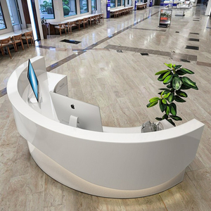 Tùy chỉnh hiện đại cong bàn tiếp tân cho khách sạn phòng khám Nha khoa Y Tá trạm thu ngân thanh Salon bệnh viện siêu thị - Product Image 5