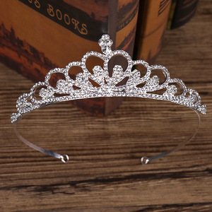 2025 nueva venta al por mayor Boda nupcial coronas de diamantes de imitación oro cristal Metal coronas novias niñas niños belleza Queens precios baratos - Product Image 2