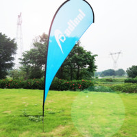 Drapeaux à plumes défilantes personnalisés avec logo d'entreprise, durables pour l'extérieur, mât en fibre de verre, matériau polyester, impression numérique, installation facile