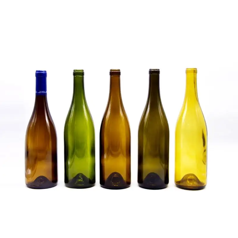 משלוח מדגם כל סוגים של חלבית ריק בורדו אדום יין זכוכית בקבוקים עם פקק