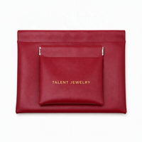 Pochette de rangement auto-fermante à clip pour câbles et écouteurs, trousse de maquillage en PU, mini sac portable pour rouge à lèvres et cosmétiques, usage domestique