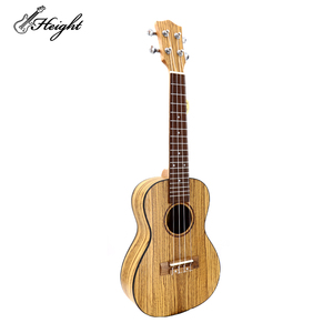 Ukelele de madera de cebra de 23 pulgadas, <span class=keywords><strong>guitarra</strong></span> eléctrica de bajo clásica acústica, ukelele de <span class=keywords><strong>concierto</strong></span> - Product Image 1