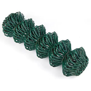 Strisce di recinzione con collegamento a catena a prezzo competitivo 6 piedi e 8 piedi di altezza rotolo di Pvc verde rivestito di rete di collegamento a catena impermeabile filo di recinzione Inron - Product Image 4
