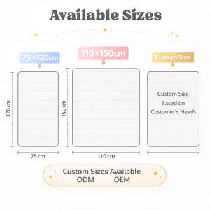 Manta de Bebé Mayorista Súper Suave 100% Poliéster Doble Cara Tipo Visón con Patrón de Puntos para Niños Pequeños y Bebés Uso Cuatro Estaciones - Product Image 3