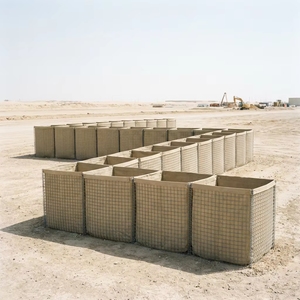<span class=keywords><strong>Mur</strong></span> <span class=keywords><strong>de</strong></span> protection anti-explosion en gabions galvanisés, murs <span class=keywords><strong>de</strong></span> sable anti-explosion durables, barrière défensive soudée avec géotextile - Product Image 1
