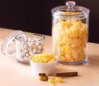 Bocaux de cuisine, récipients de stockage d'aliments et de biscuits pour garde-manger, boîtes d'apothicaire de salle de bain, passe au lave-vaisselle