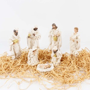Figurines d'animaux de la Sainte Famille, crèches pour Noël, polyrésine d'intérieur, religieuses, peintes à la main, durables, sculptées, pour les fêtes - Product Image 6