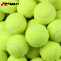 Ballons de tennis standard HIGHKING WQ-4 personnalisables avec logo, jaune optique, feutre écologique, pressurisés pour l'entraînement en extérieur