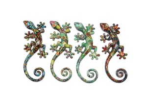 Personalizada decoración colgante de pared 3D decorativo <span class=keywords><strong>Barcelona</strong></span> <span class=keywords><strong>mosaico</strong></span> Gecko lagarto resina figurita personalizable 3D figura Gecko Lagarto - Product Image 3