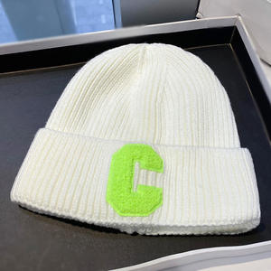 Fashion Chenille Logo <strong>Knitted</strong> Beanie <strong>Hat</strong> Custom Letter Embroidery Logo Winter <strong>Hat</strong> <strong>Wholesale</strong> - Product Image 4