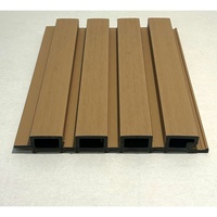 Revêtements muraux extérieurs en composite bois-plastique (WPC) rainurés, imperméables et résistants à l'humidité, pour la décoration de façades de maisons, panneaux muraux extérieurs