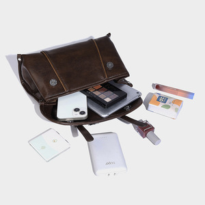 Winter American Retro Handbag <b>Backpack</b> Luxury Simple <b>Medium</b> Waterproof PU Zipper Softback Versatile Fashion Tanjing - Product Image 4