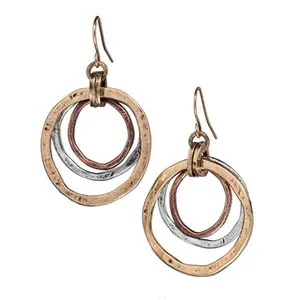 Boucles d'oreilles rondes en laiton, cm, grandes boucles d'oreilles rondes