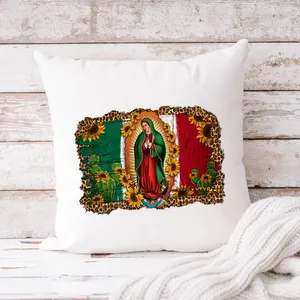 Virgencita Birgen De Guadalupe Nuestra Señora De Guadalupe Floral Mexican Virgen Nuestra Señora María Pegatinas de Transferencia DTF para Sudaderas - Product Image 3