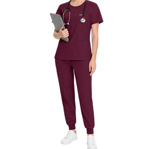 Tenue médicale tissée unie pour infirmière, ensemble de blouses chirurgicales personnalisées pour médecin, vêtements médicaux pour femme, uniforme médical - Product Image 6