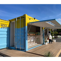 Conteneur modulaire préfabriqué 20HC pour café, design moderne, respirant, idéal pour l'extérieur - Vente chaude