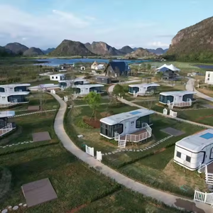 革新的なデザイン高級ホテルモジュラーヴィラスペースポッドカプセルホームスペースカプセルレストランホテルルーム - Product Image 5