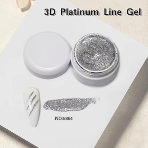 Gel de <span class=keywords><strong>Uñas</strong></span> 3D Platinum Line UV/LED, Natural, Bajo Olor, Semipermanente, Removible, <span class=keywords><strong>para</strong></span> Arte de <span class=keywords><strong>Uñas</strong></span> Profesional - Product Image 4