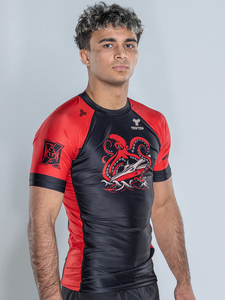 <span class=keywords><strong>Tontons</strong></span> Factory Custom Fashion No Gi Fight Sublimated Quick-Dry Swimwear Custom Mma Bjj Rashguard Demi-Manches - Product Image 6