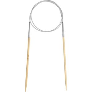 Aiguille à tricoter circulaire en bambou Indskill 3,75 mm 32 pouces, aiguille en bois lisse pour projets de bricolage faits à la main - Product Image 1