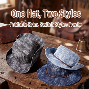 Chapeau Bob en Jean Délavé Style Vintage pour Hommes et Femmes – Protection Solaire Estivale pour Randonnée, Camping et Pêche - Product Image 1