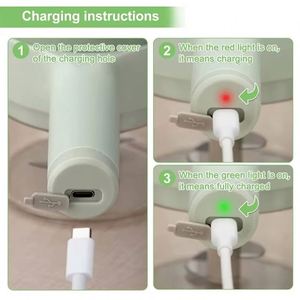 4 in 1 Handheld Electric <b>Vegetable</b> <b>Cutter</b> Set Kitchen Tools for Garlic Pepper Chili Onion Celery Ginger Meat With Brush - Product Image 5