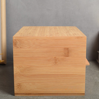 Organisateur de boîte de rangement pour huiles essentielles de style tiroir à trois niveaux en bois de bambou minimaliste