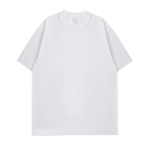 เสื้อยืดคอตตอน 100% หนัก 220 กรัม แบบสั่งทำพิเศษ OEM ODM ทรงโอเวอร์ไซส์ คอกลม แขนสั้น ไม่มีลาย พร้อมสกรีนโลโก้ - Product Image 1
