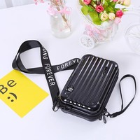Sac de toilette portable multifonctionnel élégant en ABS PC de haute qualité, mini pochette de maquillage avec bandoulière