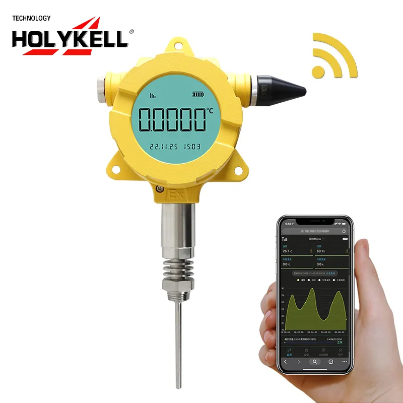 Holykell – capteur de température de l'eau à distance sans fil ip68 gprs nb iot lorawan modbus