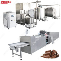 Ligne de production industrielle de dépose de chocolat, machine de fabrication et de refroidissement de barres chocolatées et de snacks au caramel