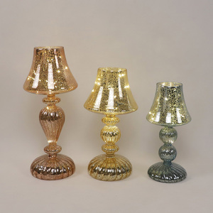 Lampe de chevet translucide en verre pour le salon, lampe de chevet, cadeau créatif, design champignon vintage - Product Image 2