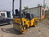 Compacteur routier vibrant à double tambour Liugong 3360 kg de haute qualité, moteur diesel, mini-rouleau compresseur autoporté d'occasion à vendre