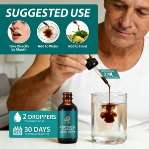 Gouttes Biologiques Marque Blanche <span class=keywords><strong>pour</strong></span> Ganglions Lymphatiques Enflés, Détoxification Hépatique, Renforcement Immunitaire, Sans Sucre, Sans Alcool, OEM - Product Image 2