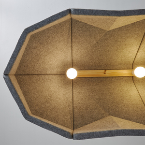 Lampada a Sospensione Modulare in Feltro PET Acustico Stile Europeo, LED 3500K Bianco Caldo, CRI 90, 900 Lumen per Casa, Ufficio, Hotel, Sale Riunioni - Product Image 5