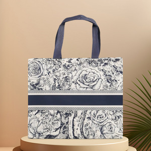 Vliesstoff-Falttasche mit Individuell Bedrucktem Logo Tragbare Geschenk-Einkaufstasche mit Anpassbarem Griff - Product Image 3
