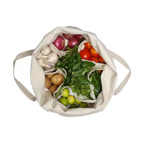 Vente en gros Grand sac fourre-tout en toile réutilisable avec poche