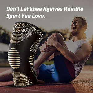 1 paire de genouillères en cuivre, équipement ultime d'absorption des chocs pour hommes et femmes, soutien supérieur du genou pour le sport, le yoga, le fitness, le basketball - Product Image 6