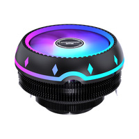 Refroidisseur d'air pour processeur en forme d'OVNI, RGB silencieux, dissipateur thermique pour PC de jeu, ventilateur de bureau