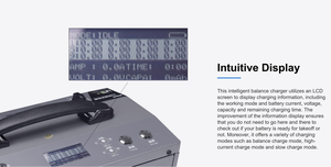 Chargeur rapide intelligent EV-PEAK U5+ double canal 3000W/30A en alliage d'aluminium pour accessoires aériens de drones agricoles - Product Image 3