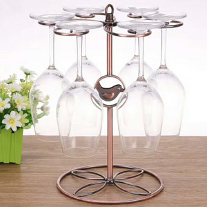 Portavasos colgante de hierro creativo de estilo europeo, soporte para copa de vino tinto con técnica de chapado, barra KTV, adorno colgante invertido - Product Image 2