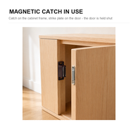 Loquet de porte magnétique puissant de 45 mm, loquet de porte d'armoire en plastique, quincaillerie de meuble pour cuisine, salle de bain, salon