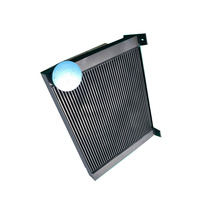 Radiateur de refroidissement à huile par évaporation, pièces de compresseur d'air par vis, ventilateur de refroidissement, changeur de chaleur, en aluminium
