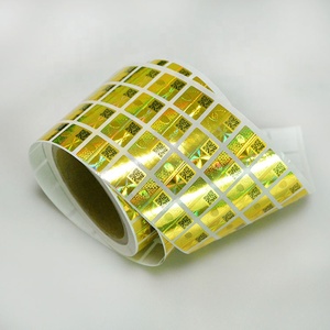 Custom Anti-counterfeit Food Grade Golden Printed Warranty Security Label Waterproof Scratch-proof QR code Void Hologram <b>Sticker</b> - Product Image 5