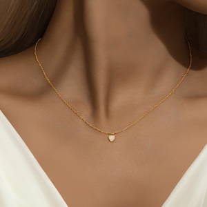 Изысканное ювелирное изделие AN030: кулон-сердце из серебра 925 пробы с опалом, для женщин, подарок на вечеринку или день рождения - Product Image 4